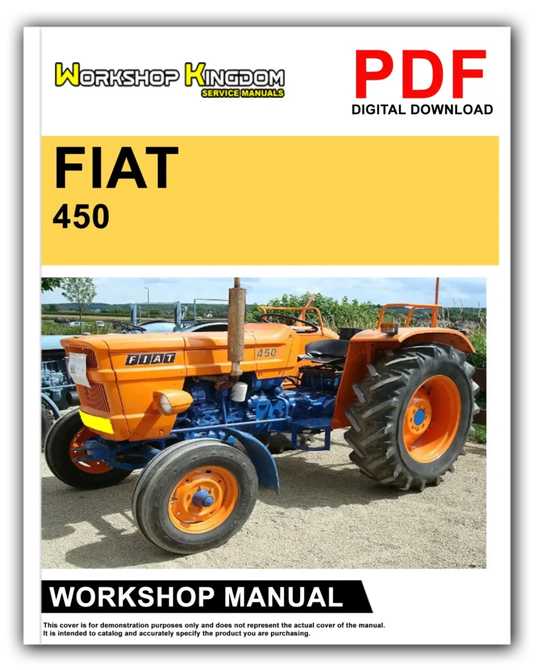 FIAT 450 450 DT 450 SPECIAL 450 DT SPECIAL Workshop Repair Service Manual – English – PDF Download