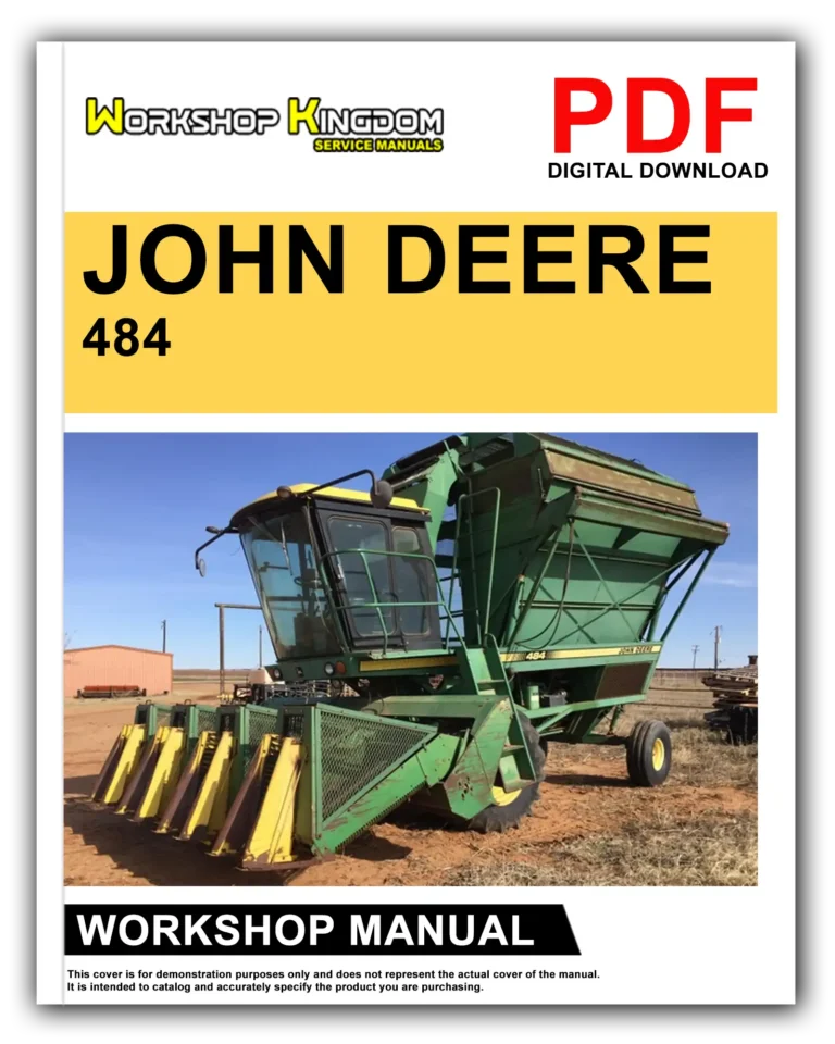JOHN DEERE 483 & 484 Workshop Repair Service Manual – English – PDF Download