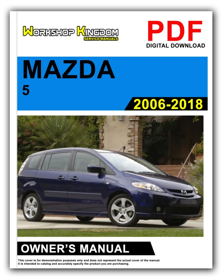 MAZDA 5 (2006-2018) Owner’s Manual – English – PDF Download
