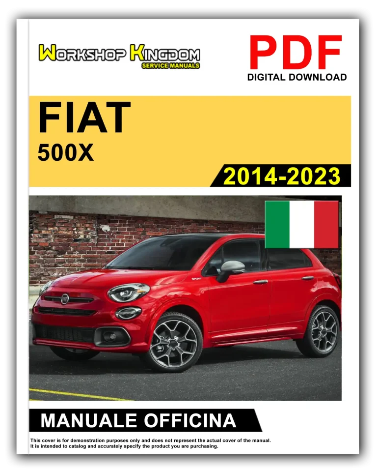 FIAT 500X (2014-2023) Manuale Di Officina e Riparazione – Italiano – PDF Download