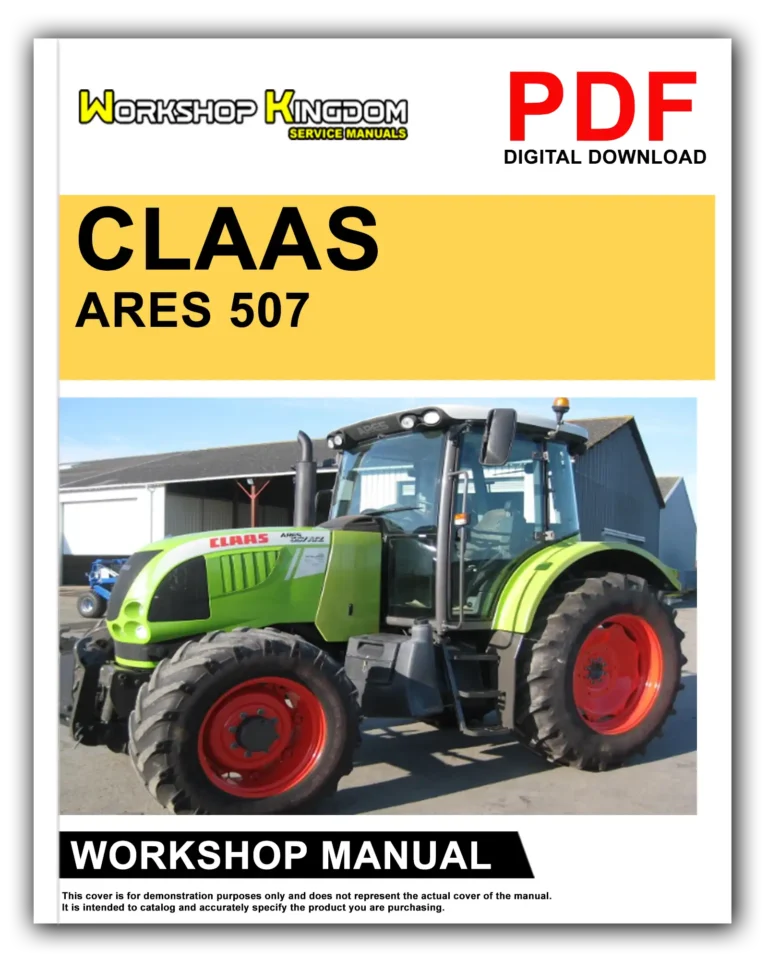 CLAAS ARES 507 607 Workshop Repair Service Manual – English – PDF Download