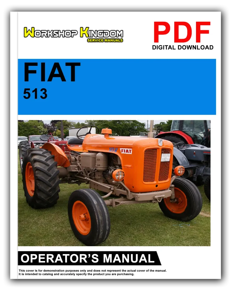 FIAT 513R Operator’s Manual – English – PDF Download