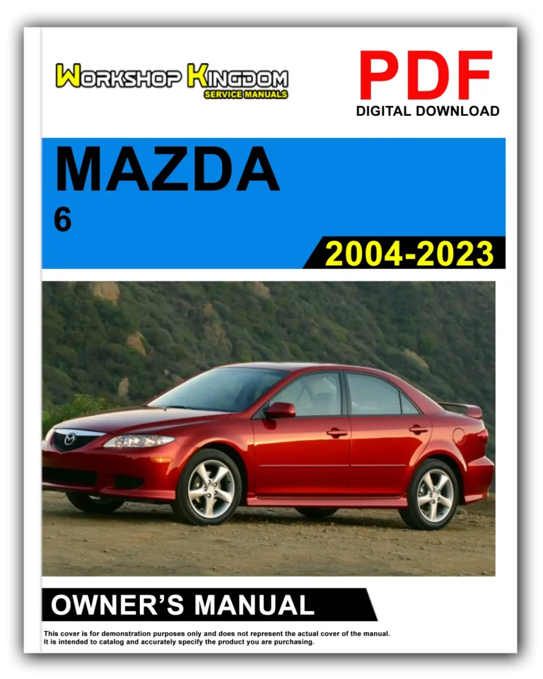 MAZDA 6 (2004-2023) Owner’s Manual – English – PDF Download