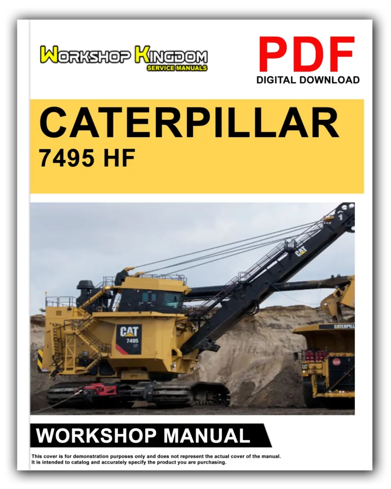 CATERPILLAR ELECTRIC ROPE SHOVEL 7495 HF 495HF Workshop Repair Service Manual – English – PDF Download