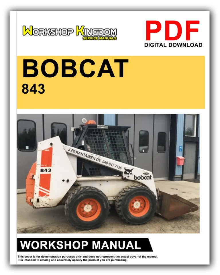 BOBCAT 843 843B Workshop Repair Service Manual – English – PDF Download