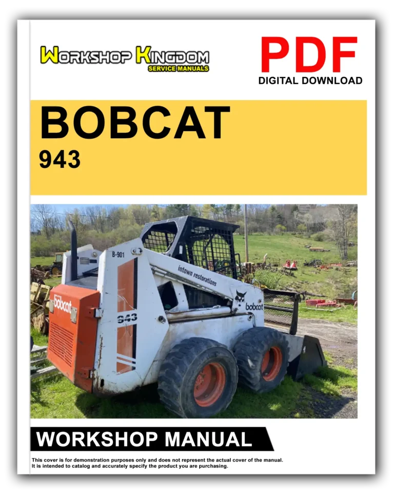 BOBCAT 943 Workshop Repair Service Manual – English – PDF Download
