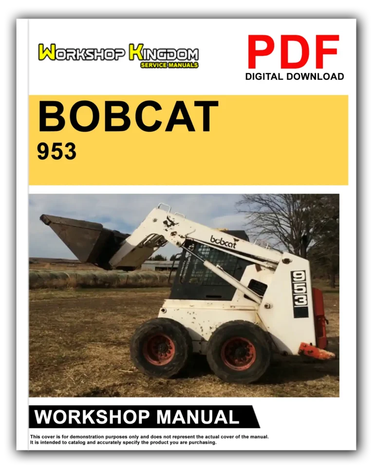 BOBCAT 953 Workshop Repair Service Manual – English – PDF Download