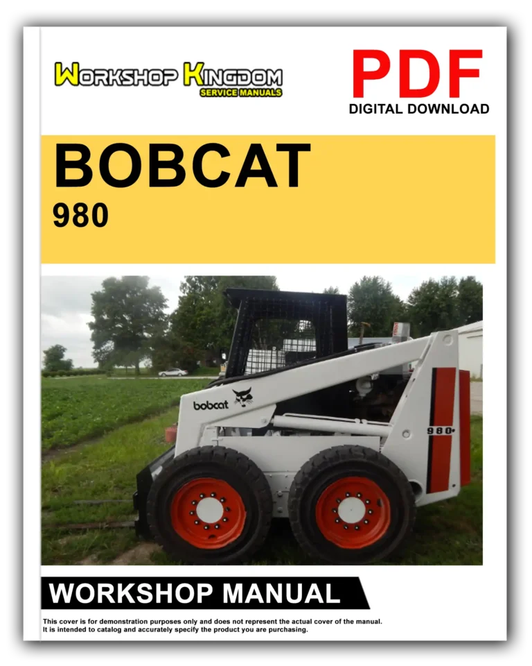 BOBCAT 980 Workshop Repair Service Manual – English – PDF Download