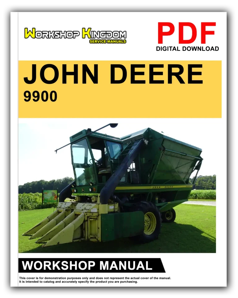 JOHN DEERE 9900 & 9910 Workshop Repair Service Manual – English – PDF Download