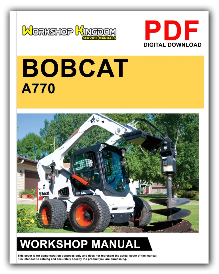 BOBCAT A770 Workshop Repair Service Manual – English – PDF Download