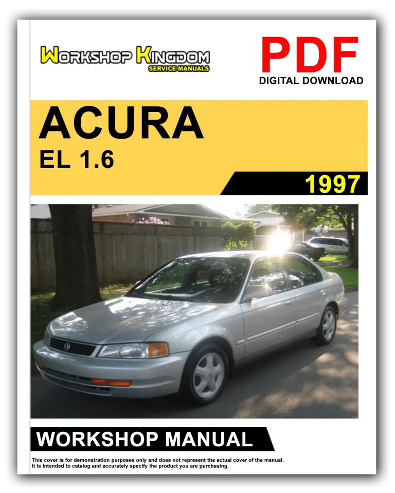 ACURA EL 1.6 (1997) Workshop Repair Service Manual – English – PDF Download