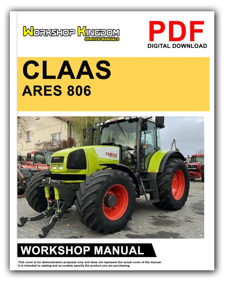 CLAAS ARES 806 Workshop Repair Service Manual – English – PDF Download