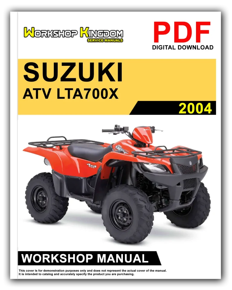 SUZUKI ATV LTA700X KING QUAD (2004) Workshop Repair Service Manual – English – PDF Download