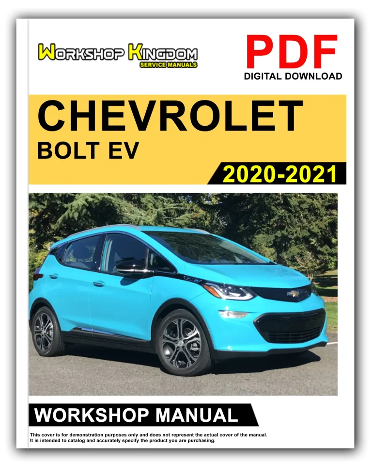 CHEVROLET BOLT EV (2020-2021) Workshop Repair Service Manual – English – PDF Download