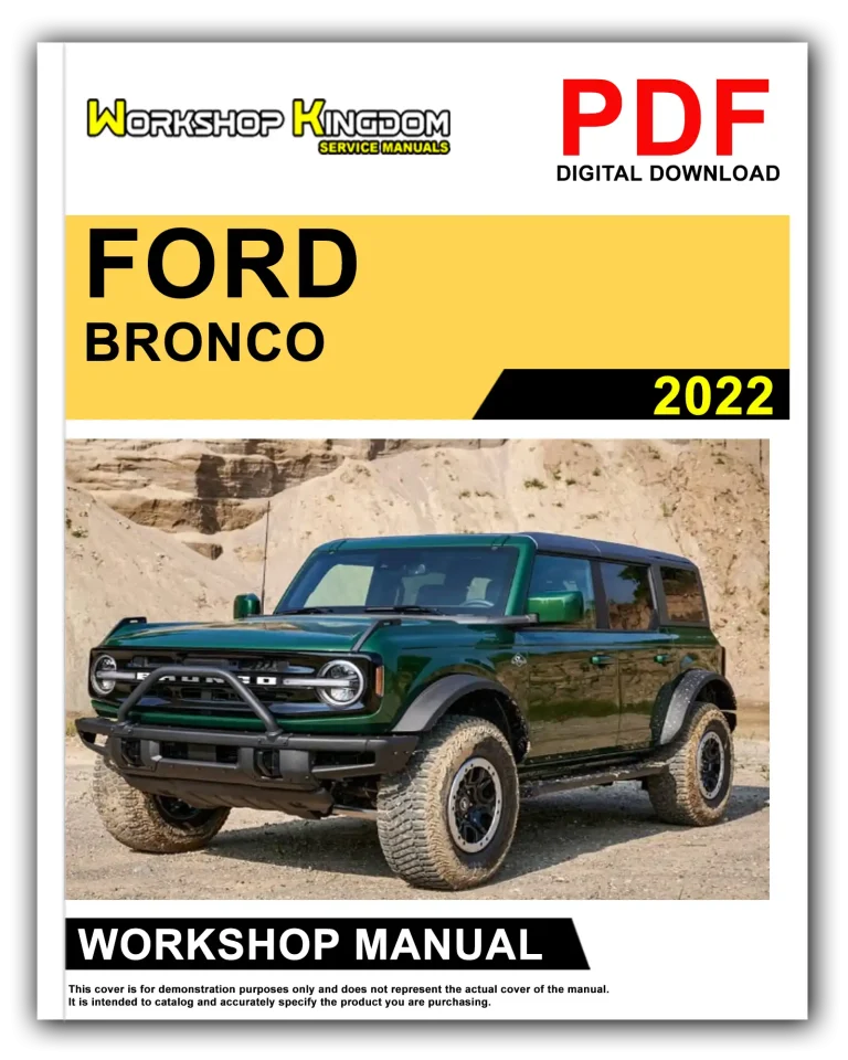 FORD BRONCO (2022) Workshop Repair Service Manual – English – PDF Download