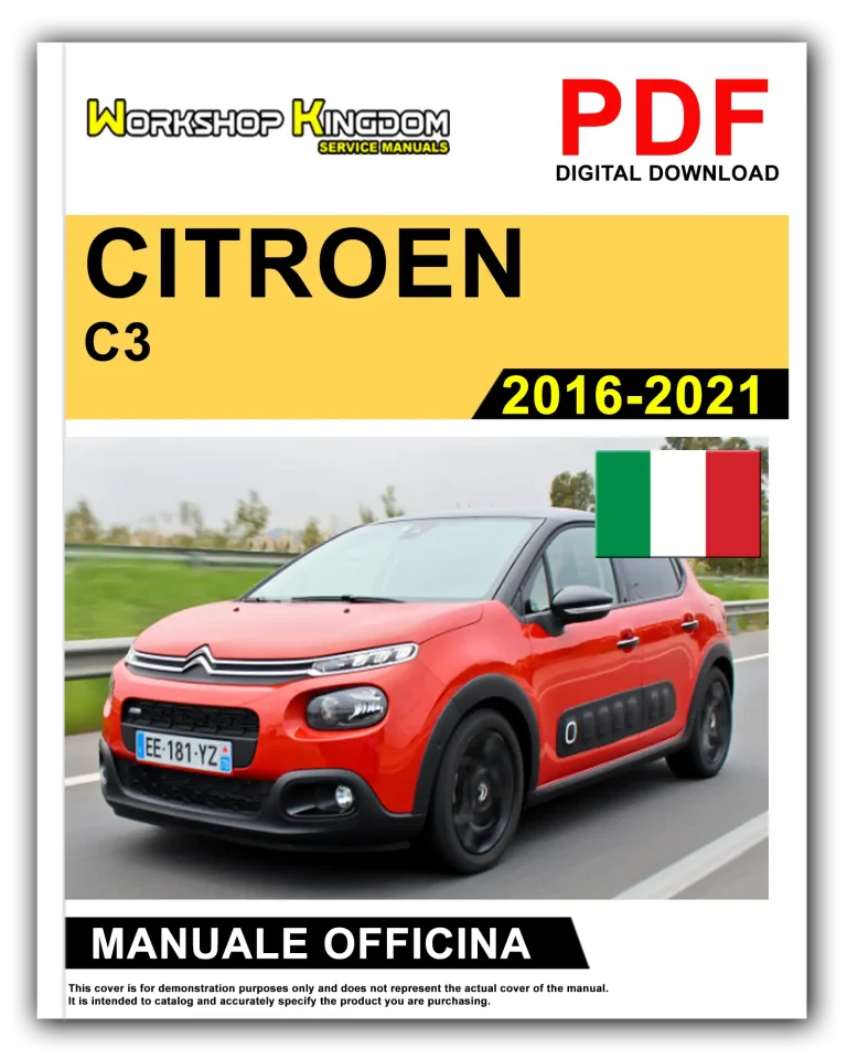 CITROEN C3 (2016-2021) Manuale Di Officina e Riparazione – Italiano – PDF Download