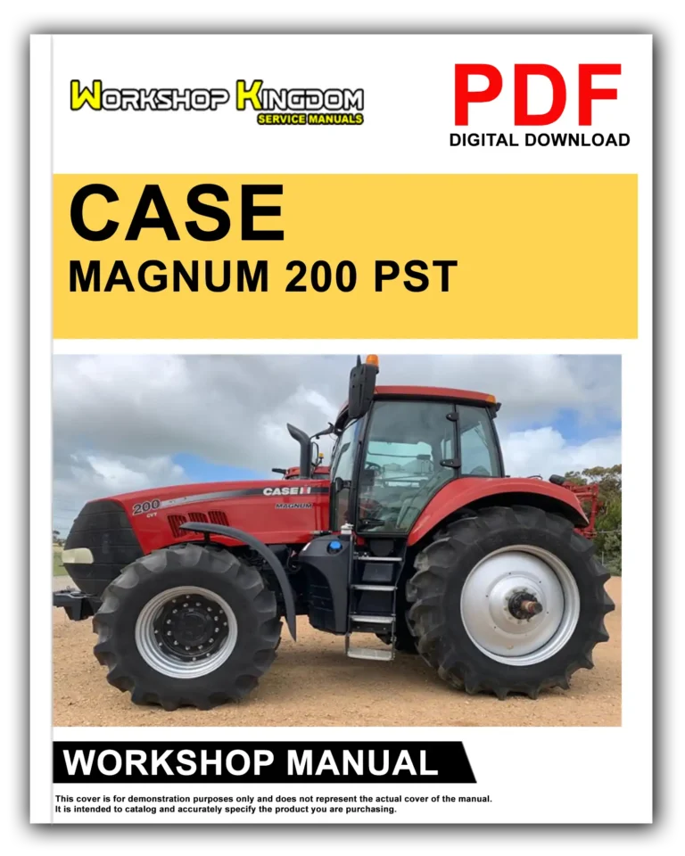 CASE MAGNUM 180 200 220 PST Workshop Repair Service Manual – English – PDF Download