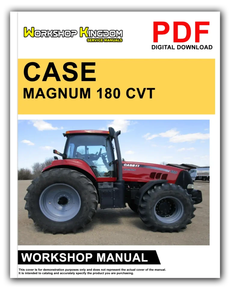 CASE MAGNUM 180 200 220 240 CVT ALL VERSION Workshop Repair Service Manual – English – PDF Download