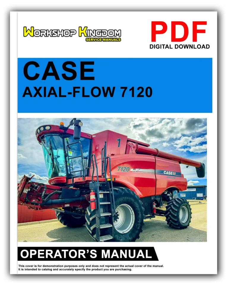 CASE COMBINES AXIAL-FLOW 7120 8120 9120 Operator’s Manual – English – PDF Download