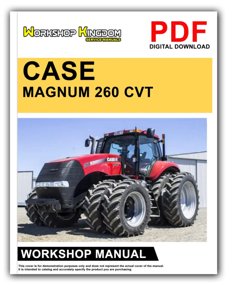 CASE MAGNUM 235 260 290 315 340 370 (CVT) 47533562 + WIRING Workshop Repair Service Manual – English – PDF Download