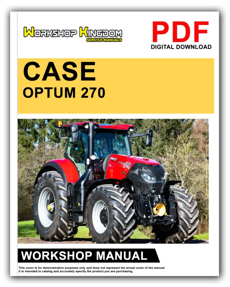 CASE OPTUM 270 300 CVT TIER 4B Workshop Repair Service Manual – English – PDF Download