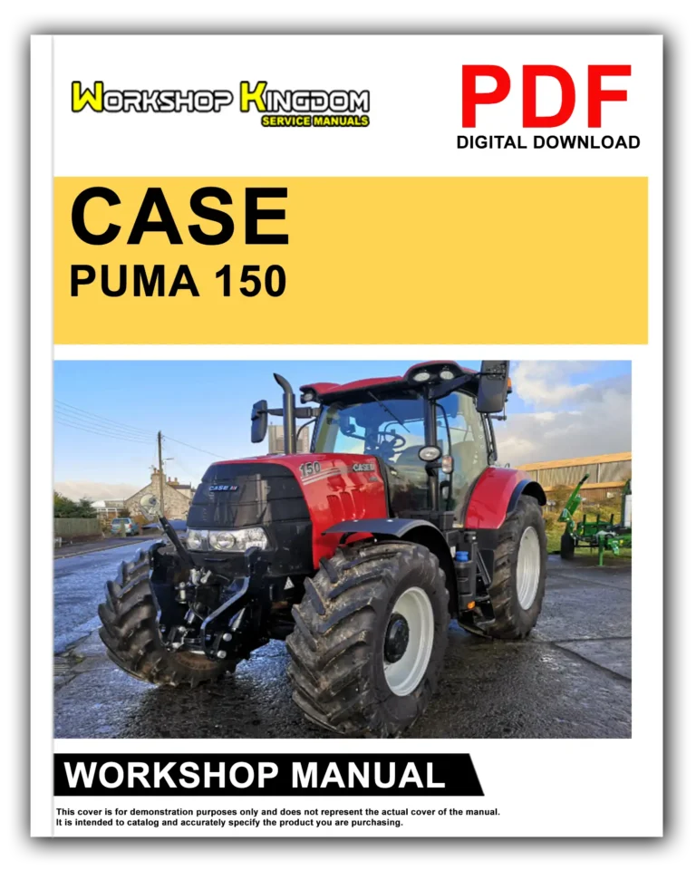 CASE PUMA 150 165 150 165 CVT TIER 4B Workshop Repair Service Manual – English – PDF Download