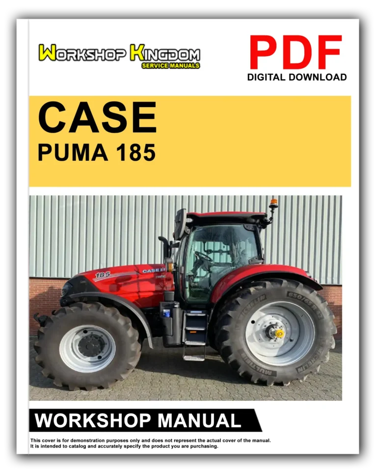 CASE PUMA 185 200 220 CVT 185 200 220 240 TIER4B Workshop Repair Service Manual – English – PDF Download
