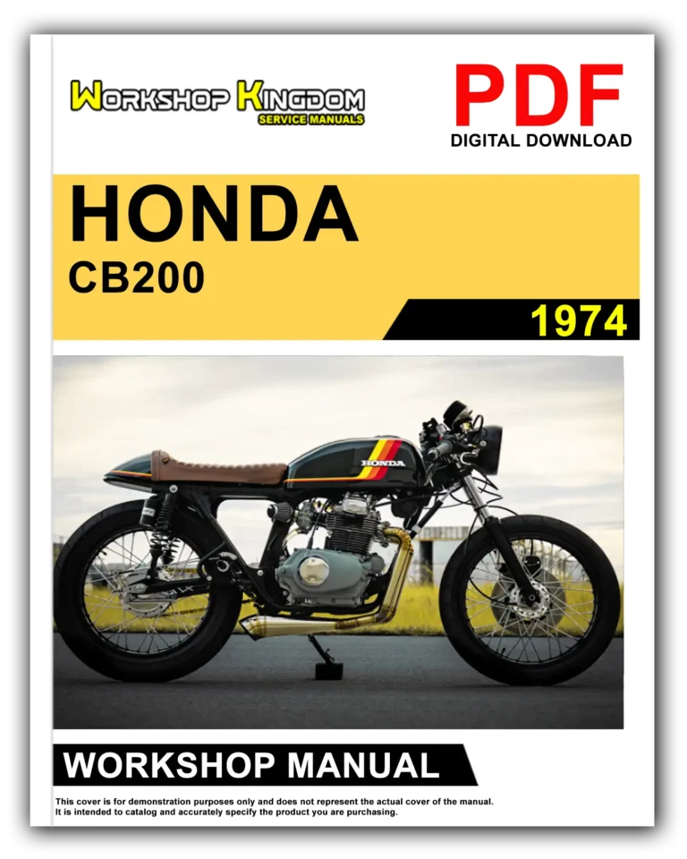 HONDA CB200 CL200 (1974) Workshop Repair Service Manual – English – PDF Download