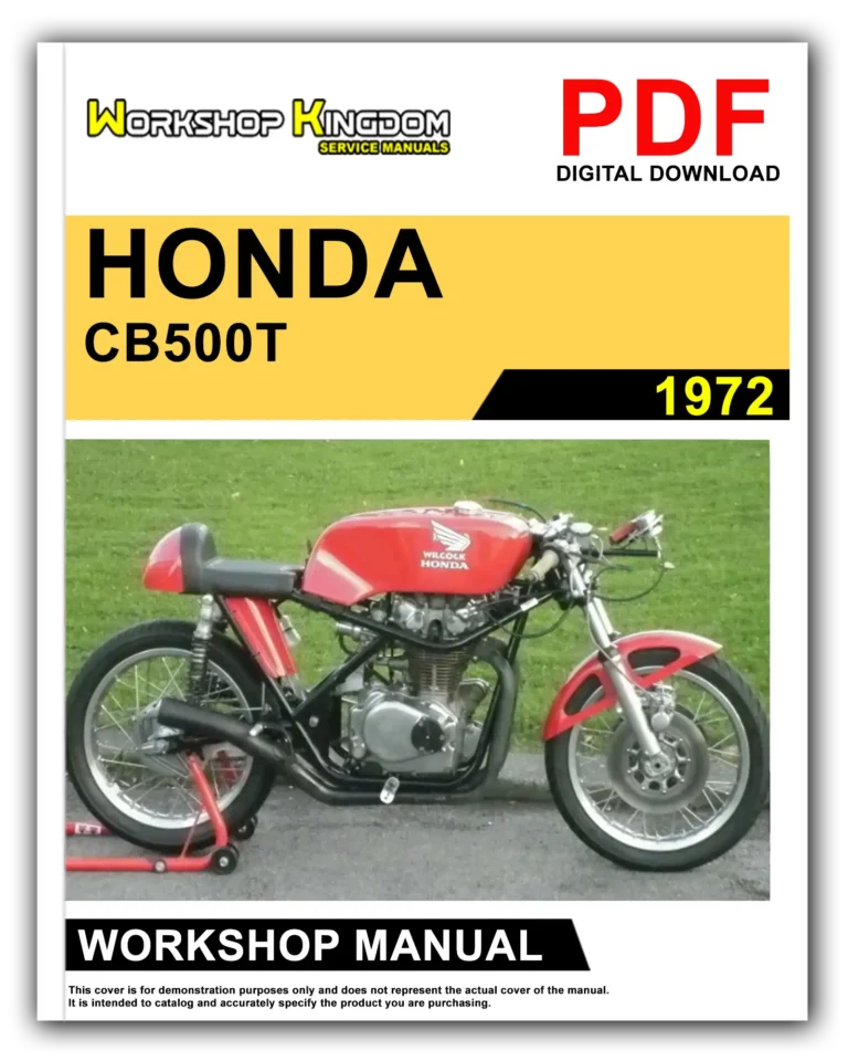HONDA CB500T (1972) Workshop Repair Service Manual – English – PDF Download