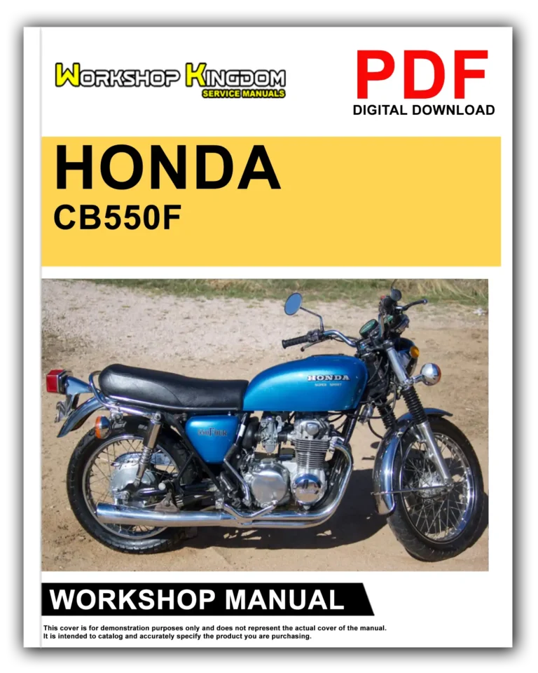 HONDA CB550F Workshop Repair Service Manual – English – PDF Download