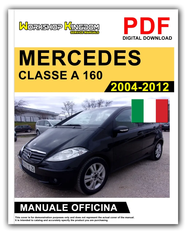 MERCEDES CLASSE A 160 180 200 CDI (2004-2012) Manuale Di Officina e Riparazione – Italiano – PDF Download
