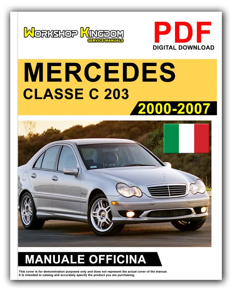 MERCEDES CLASSE C 203 (2000-2007) Manuale Di Officina e Riparazione – Italiano – PDF Download
