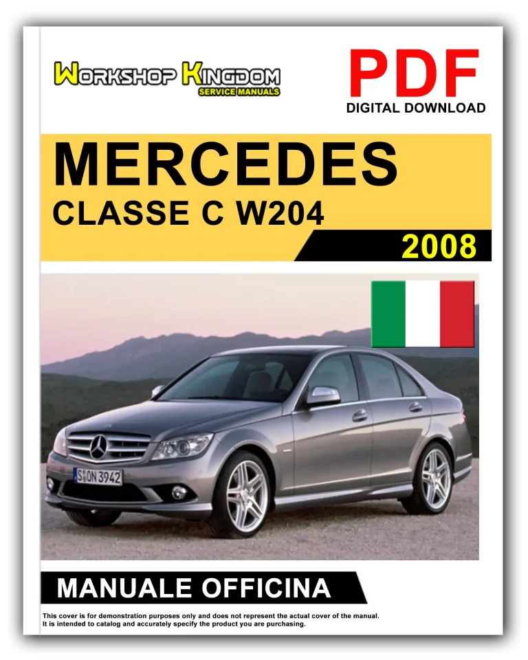 MERCEDES CLASSE C W204 205 (2008) Manuale Di Officina e Riparazione – Italiano – PDF Download