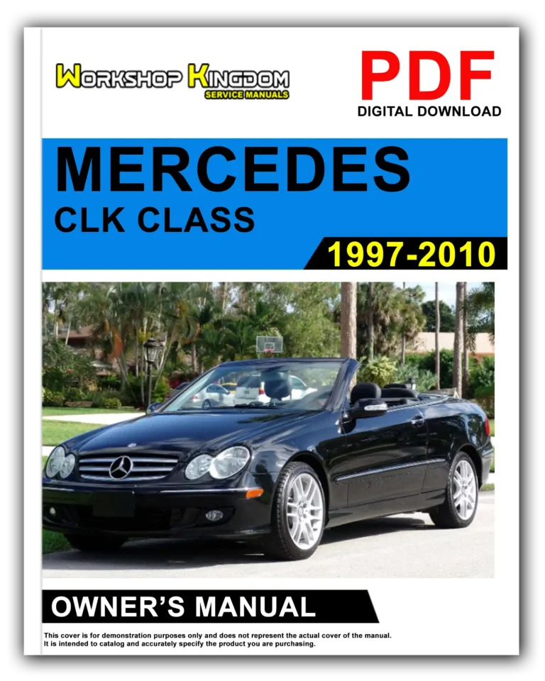 MERCEDES CLK CLASS (1997-2010) Owner’s Manual – English – PDF Download