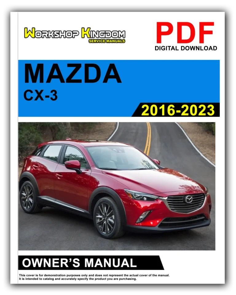 MAZDA CX-3 (2016-2023) Owner’s Manual – English – PDF Download