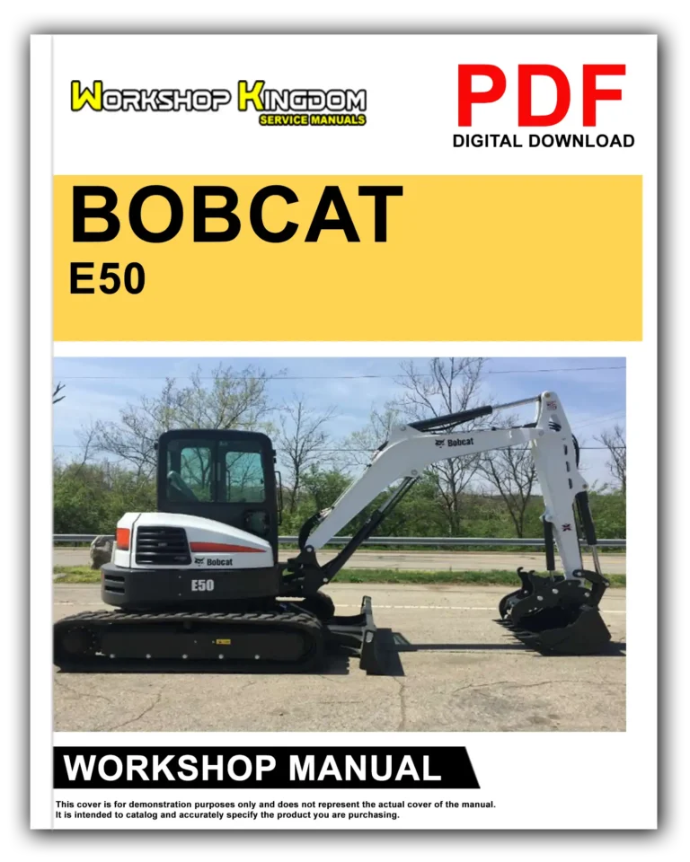 BOBCAT E50 Workshop Repair Service Manual – English – PDF Download