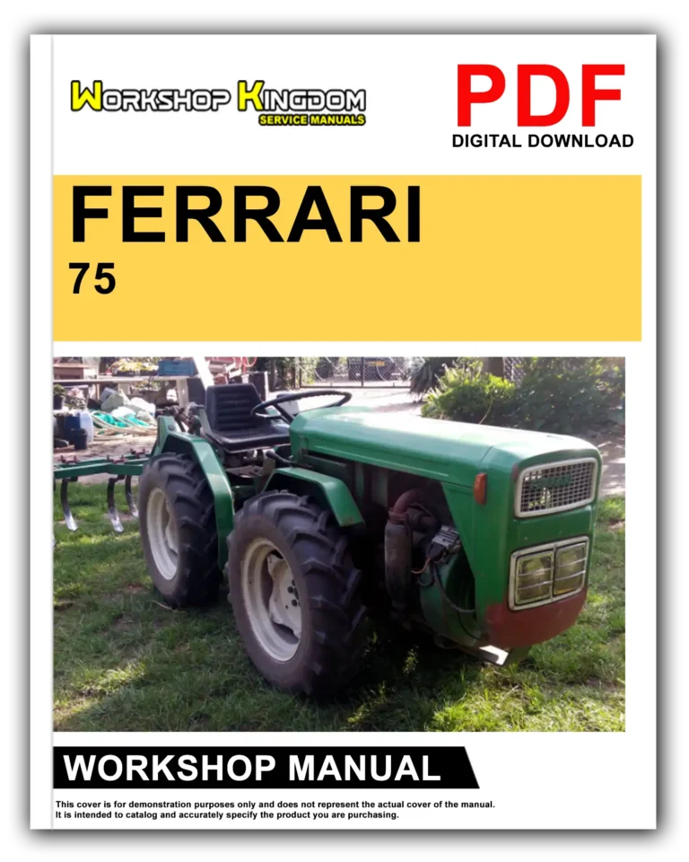 FERRARI 75 76 Workshop Repair Service Manual – English – PDF Download