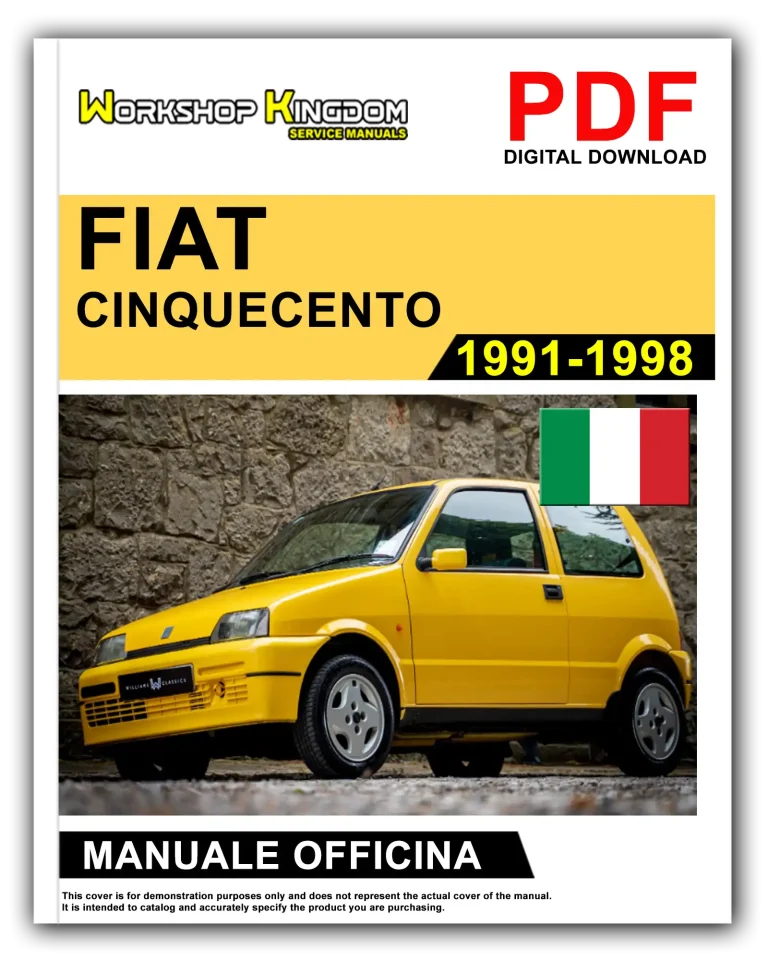 FIAT CINQUECENTO E SPORTING (1991-1998) Manuale Di Officina e Riparazione – Italiano – PDF Download