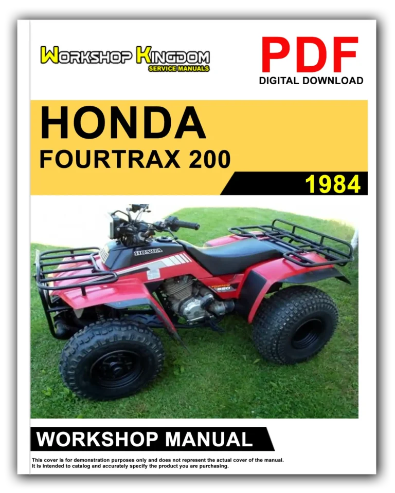 HONDA FOURTRAX 200 (1984) Workshop Repair Service Manual – English – PDF Download