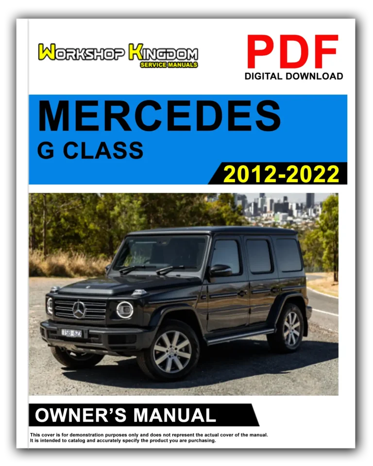 MERCEDES G CLASS (2012-2022) Owner’s Manual – English – PDF Download