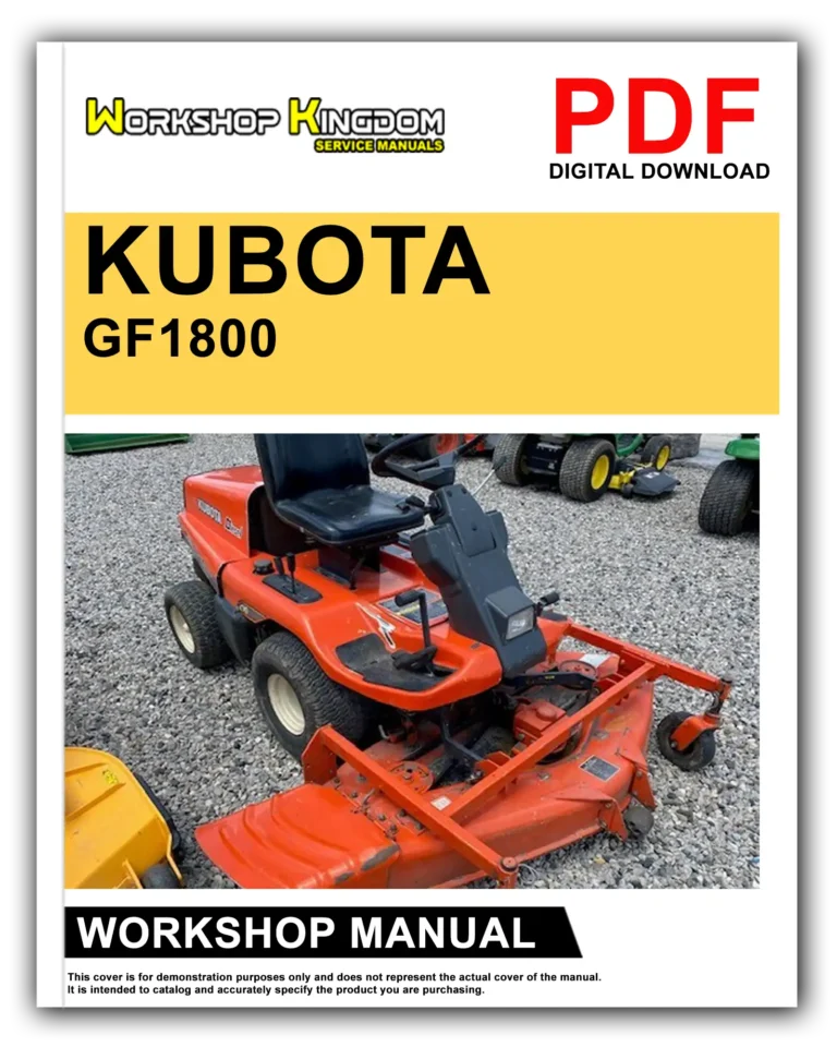KUBOTA GF1800 GD1800E Workshop Repair Service Manual – English – PDF Download