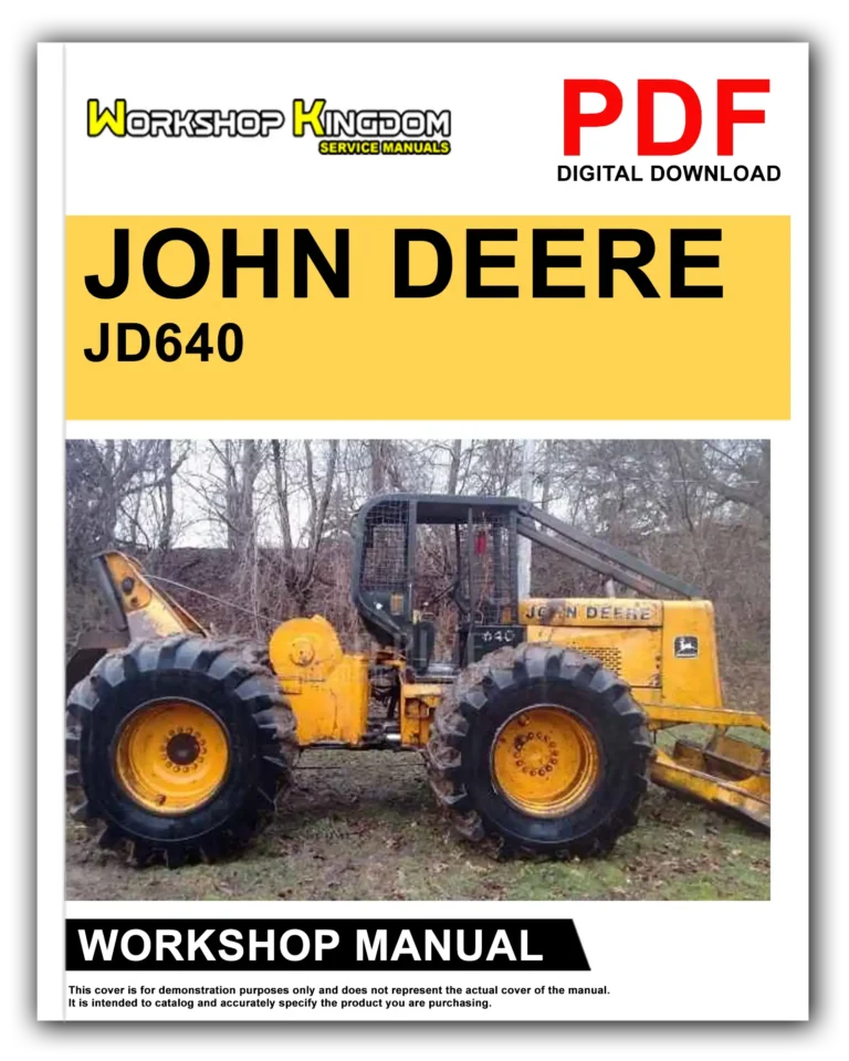 JOHN DEERE JD640 Workshop Repair Service Manual – English – PDF Download