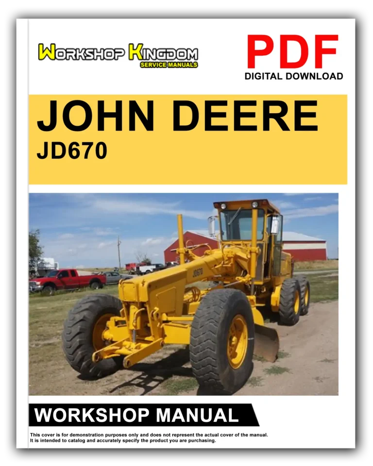 JOHN DEERE JD670 Workshop Repair Service Manual – English – PDF Download