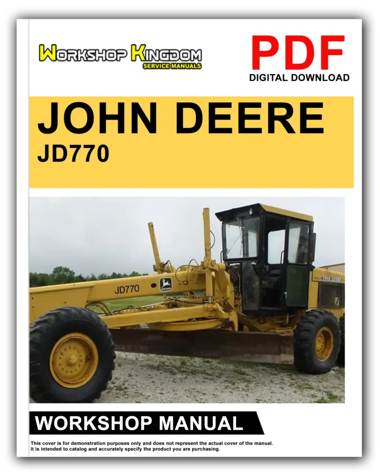 JOHN DEERE JD770 Workshop Repair Service Manual – English – PDF Download