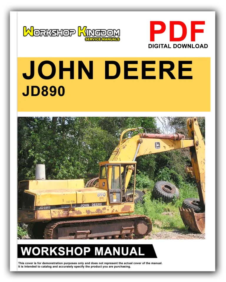 JOHN DEERE JD890 Workshop Repair Service Manual – English – PDF Download