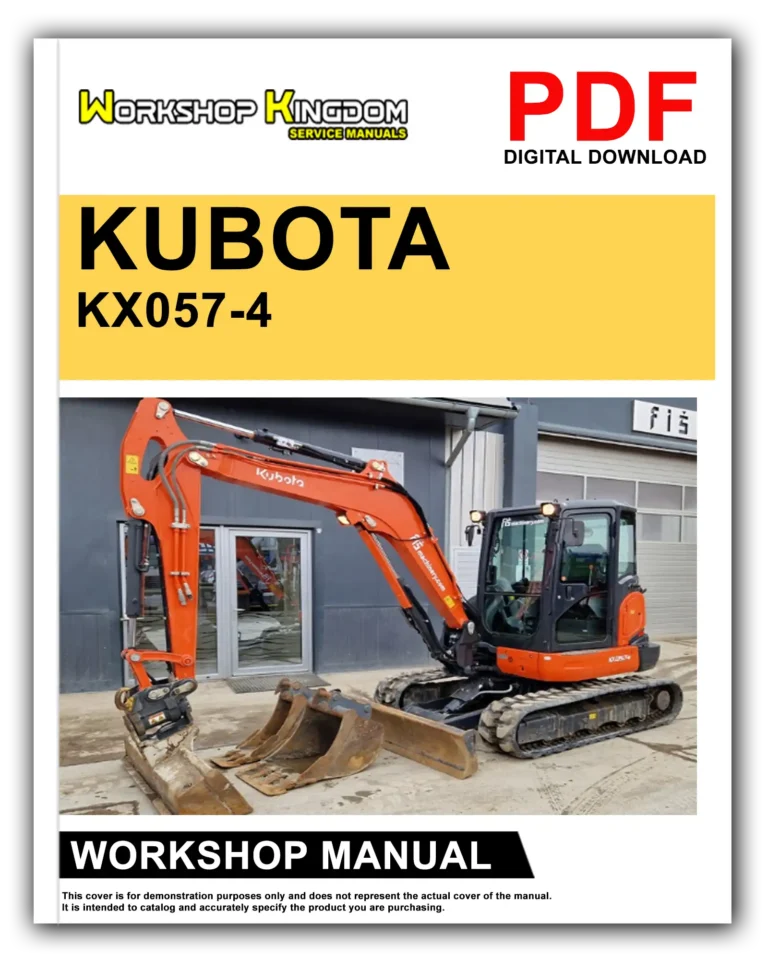 KUBOTA KX057-4 U55 U55-4 Workshop Repair Service Manual – English – PDF Download