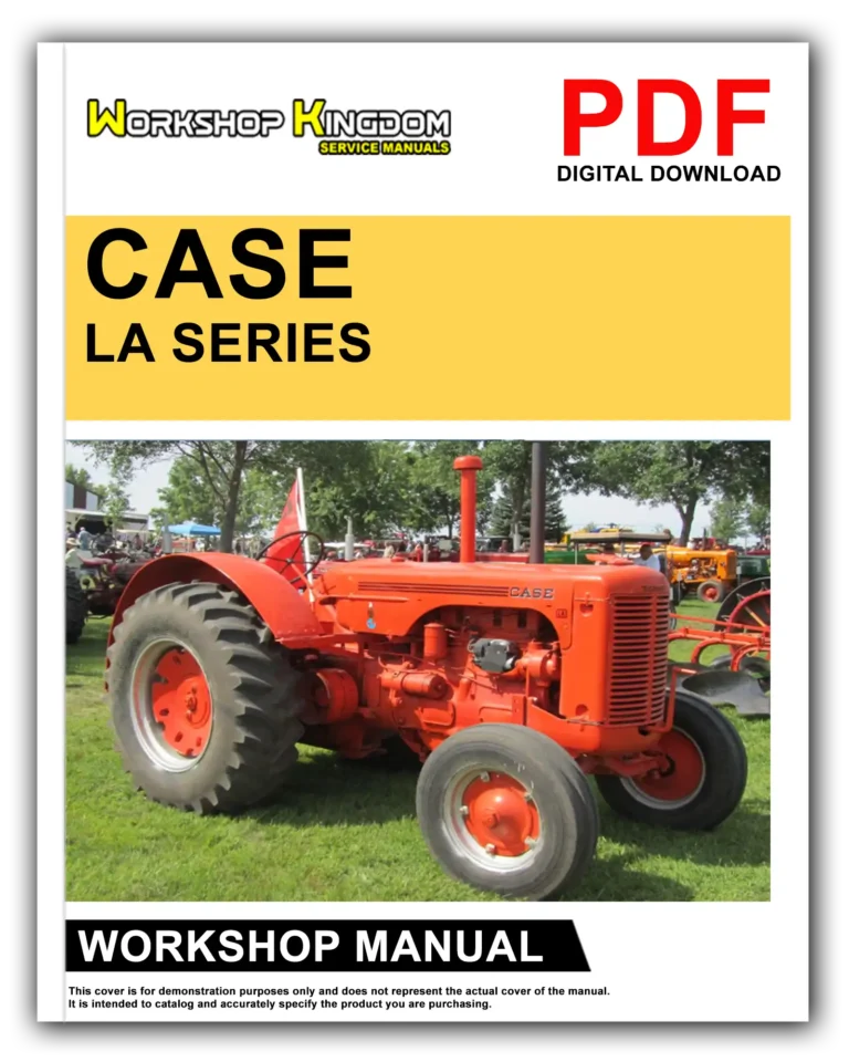 CASE LA SERIES Workshop Repair Service Manual – English – PDF Download