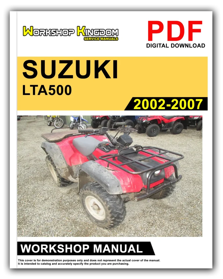 SUZUKI LTA500 (2002-2007) Workshop Repair Service Manual – English – PDF Download