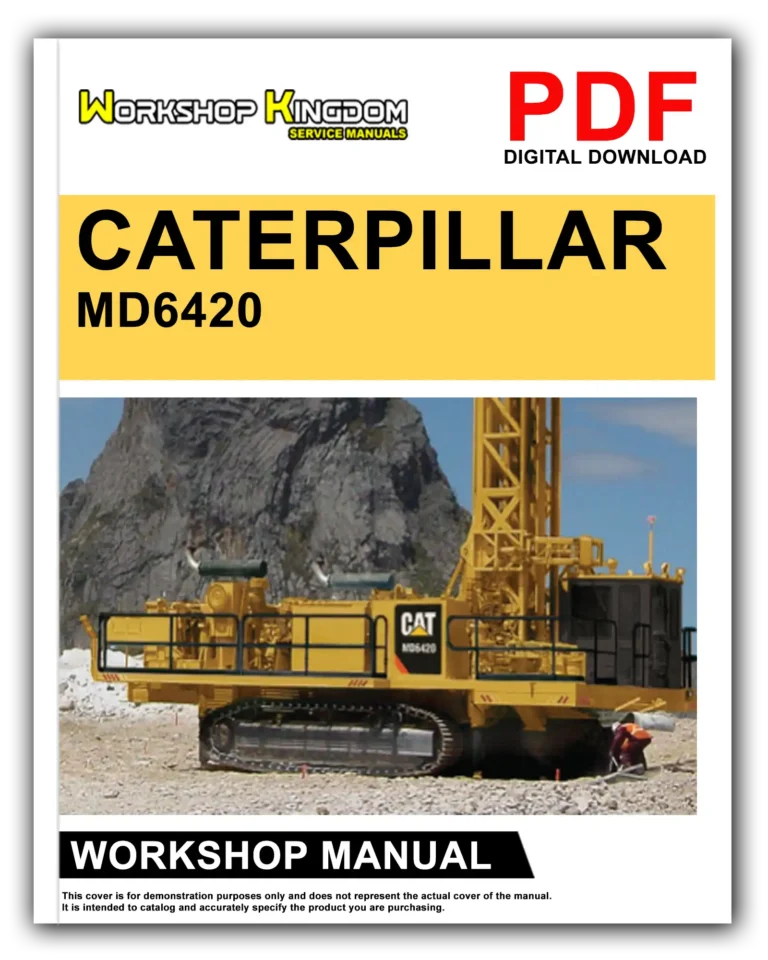 CATERPILLAR ROTARY TRACK DRILLS MD6420 2E67F21 BI014158 Workshop Repair Service Manual – English – PDF Download