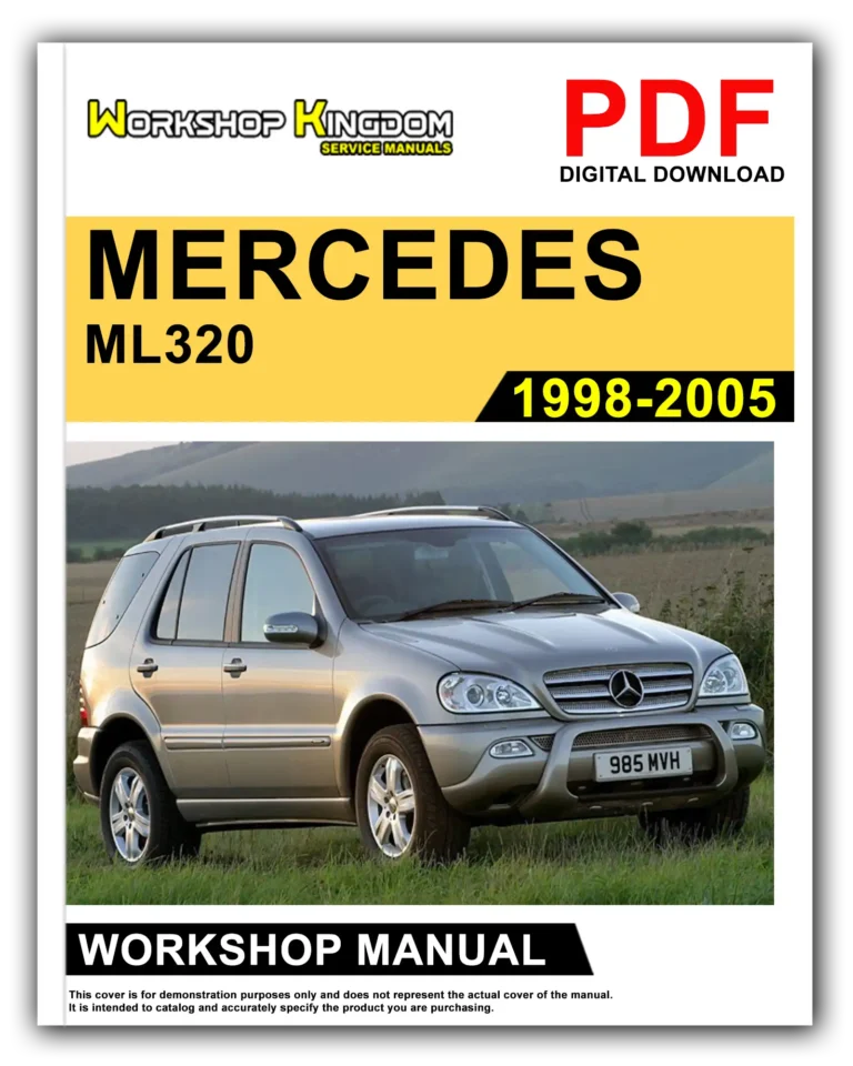 MERCEDES BENZ ML320 W163 (1998-2005) Workshop Repair Service Manual – English – PDF Download